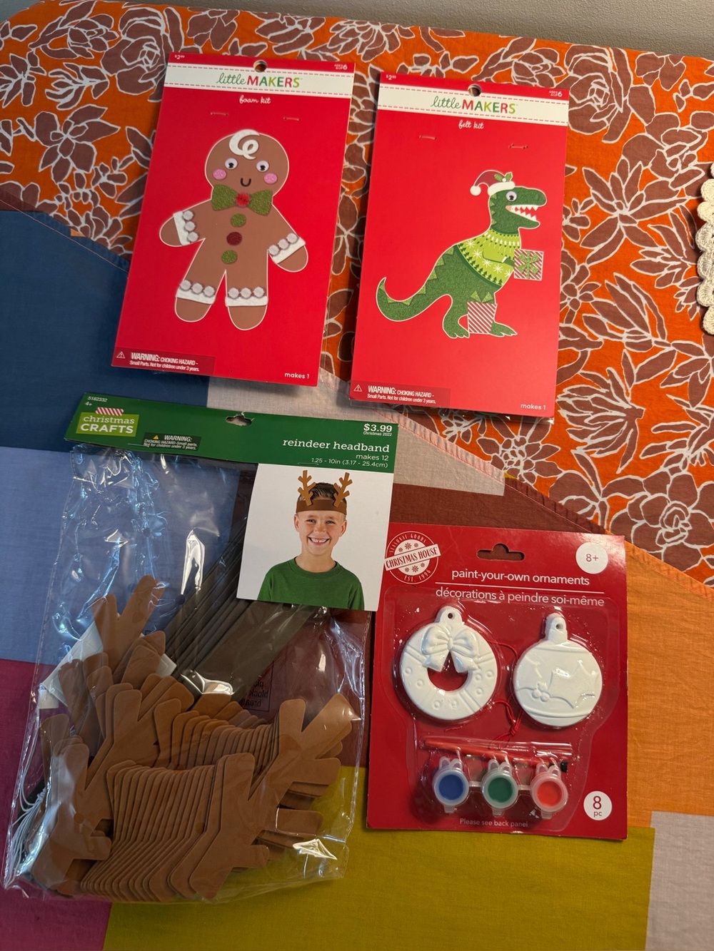Lot of 4 craft kits for children
